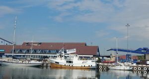 3 Freedom Flotilla vessels in a Swedish port