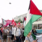Protesters march in Sweden