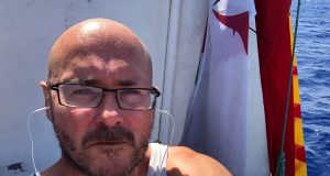 Chris Graham on board Al Awda (The Return).